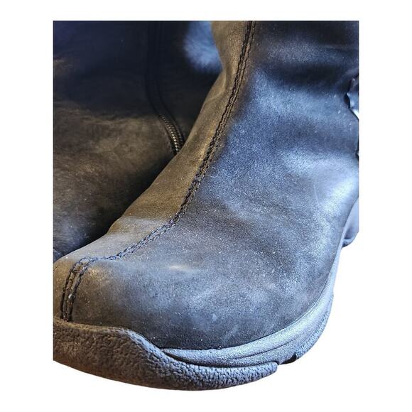 Dansko black leather suede casual boots sz 38, us 7.5 winter boots rubber sole - Picture 8 of 15